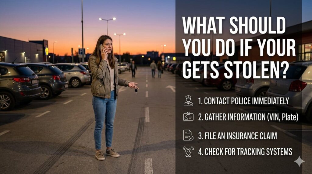 Steps to take after your car is stolen in the USA