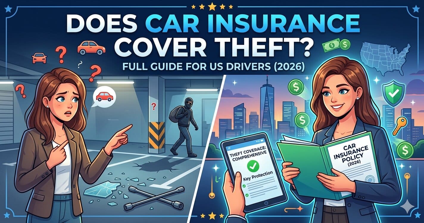 Does car insurance cover theft in the USA