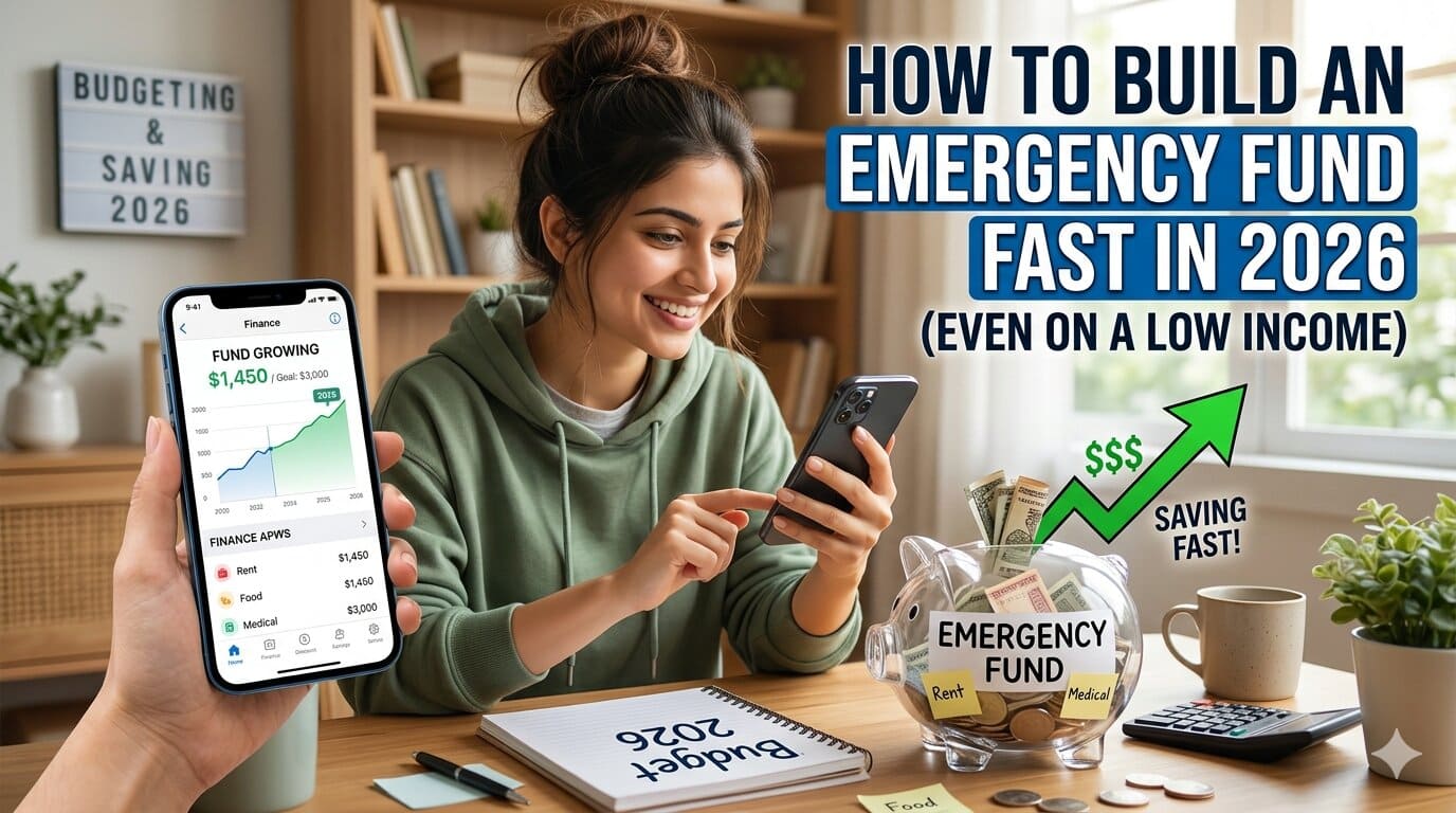 How to build an emergency fund fast in 2026 on low income