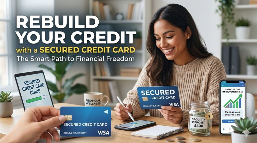 Secured credit card for rebuilding bad credit in the USA