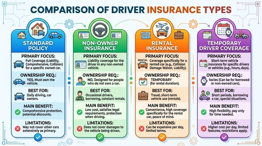 One month car insurance options in the USA