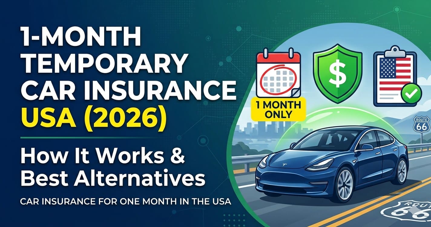 Temporary car insurance for 1 month in the USA 2026 guide